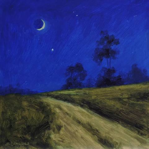 Oil on woodpanel