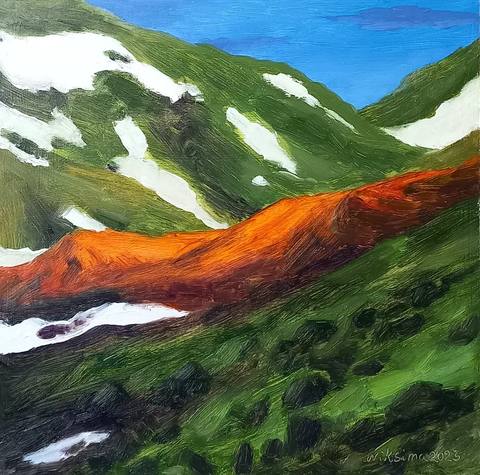 Oil on woodpanel
