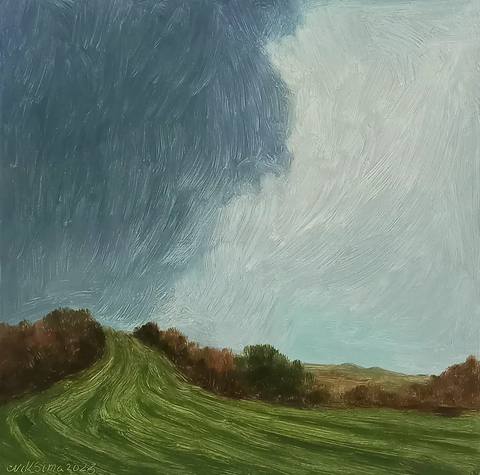 Oil on woodpanel