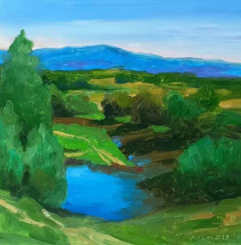 Oil on woodpanel